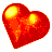 Gif animé coeur brillant